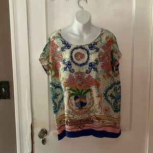 Collette Dinnigan Anthropologie silk blouse. Excellent used condition.